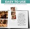 Scrapbook Photo Album 12x12, Guest Book with Photo Insert, Black Scrapbook with Plastic Sleeves & White Pages, Scrapbook Album for All Size Pictures, Memory Book, Wedding Scrapbook
